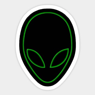 Alien Head Sticker